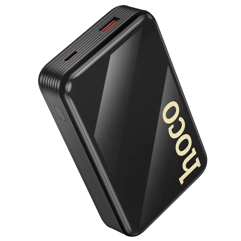 Ekstern batteri HOCO Q37A, 20000mAh, 22,5W, QC + PD, 1 x Lightning - 1 x USB-A - 2 x USB-C, svart