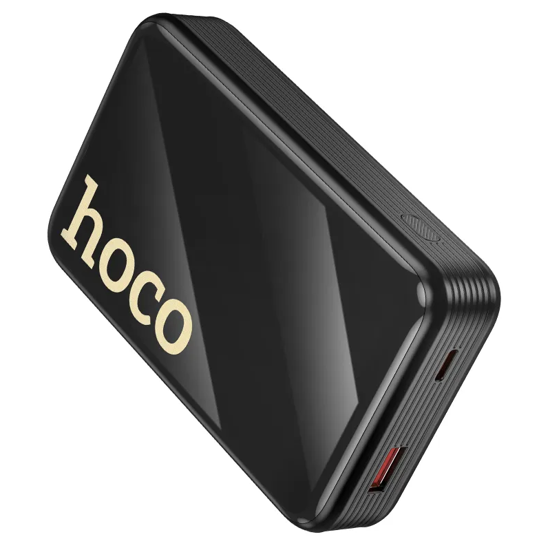 Ekstern batteri HOCO Q37A, 20000mAh, 22,5W, QC + PD, 1 x Lightning - 1 x USB-A - 2 x USB-C, svart