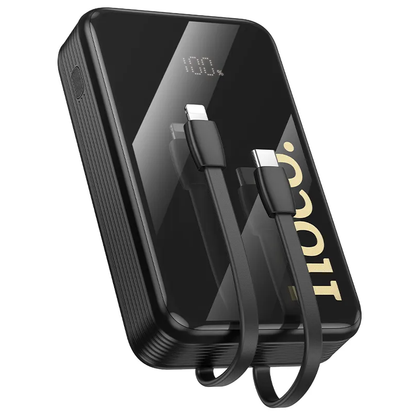 Ekstern batteri HOCO Q37A, 20000mAh, 22,5W, QC + PD, 1 x Lightning - 1 x USB-A - 2 x USB-C, svart