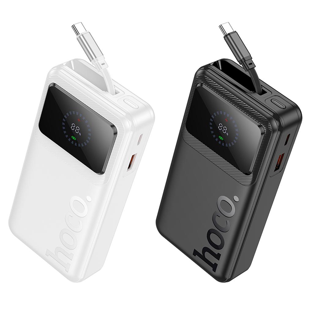 HOCO Q41 powerbank, 20000 mAh, 22,5 W, QC + PD, 1 x USB-A – 2 x USB-C, hvit