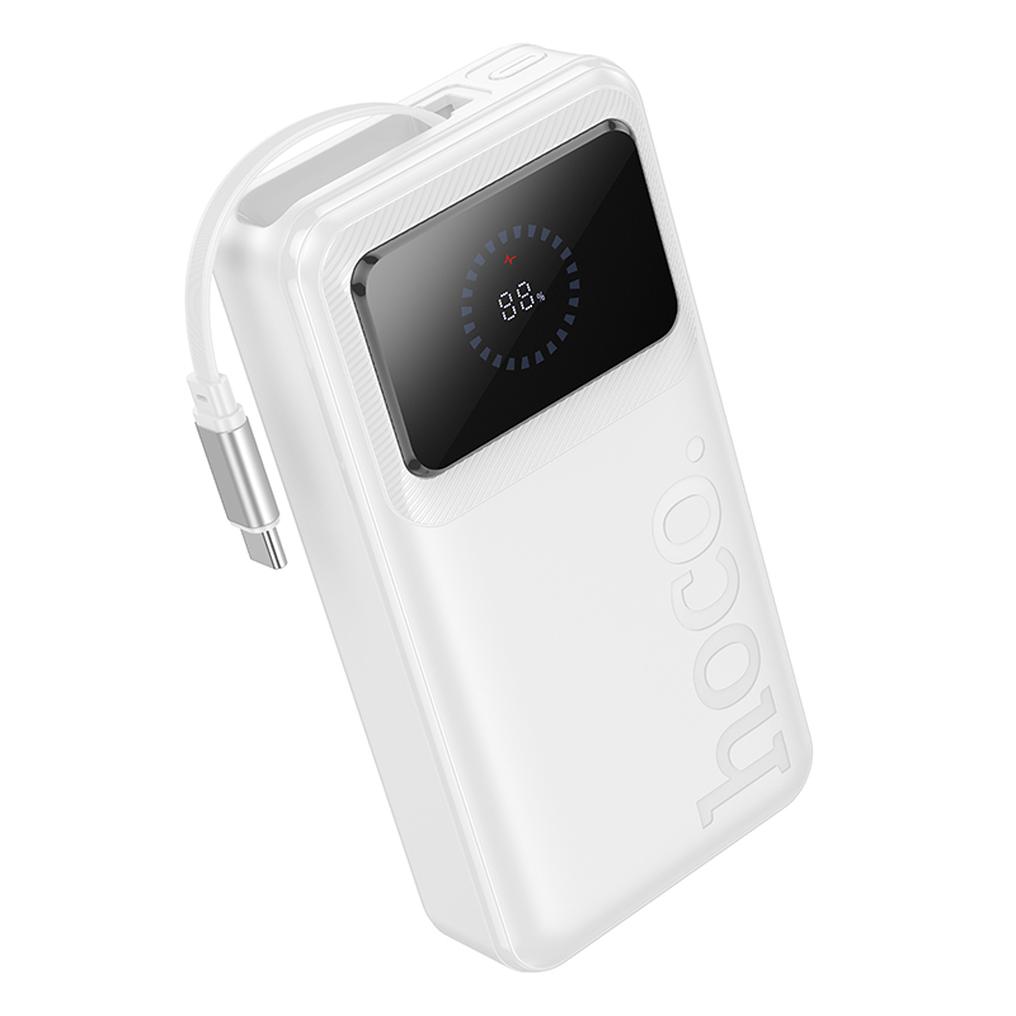 HOCO Q41 powerbank, 20000 mAh, 22,5 W, QC + PD, 1 x USB-A – 2 x USB-C, hvit