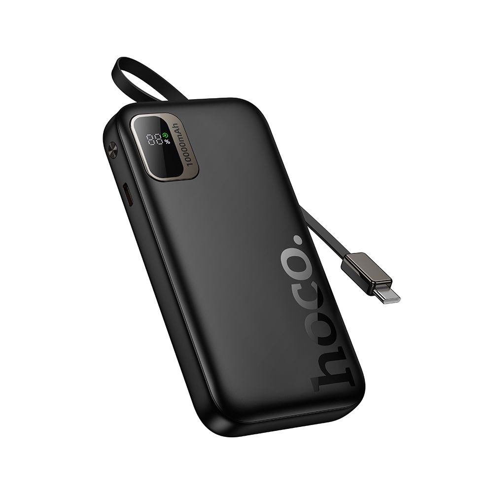 Ekstern batteri HOCO Q51, 10000mAh, 20W, PD, 2 x USB-C, Svart