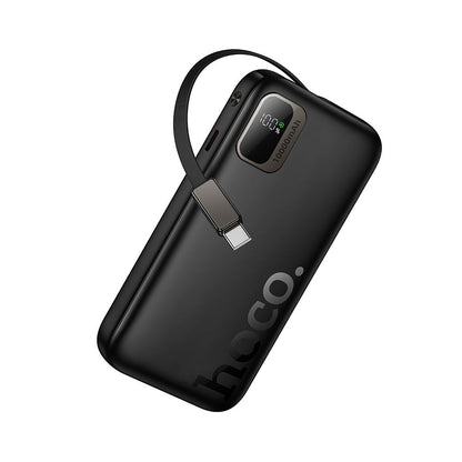 Ekstern batteri HOCO Q51, 10000mAh, 20W, PD, 2 x USB-C, Svart