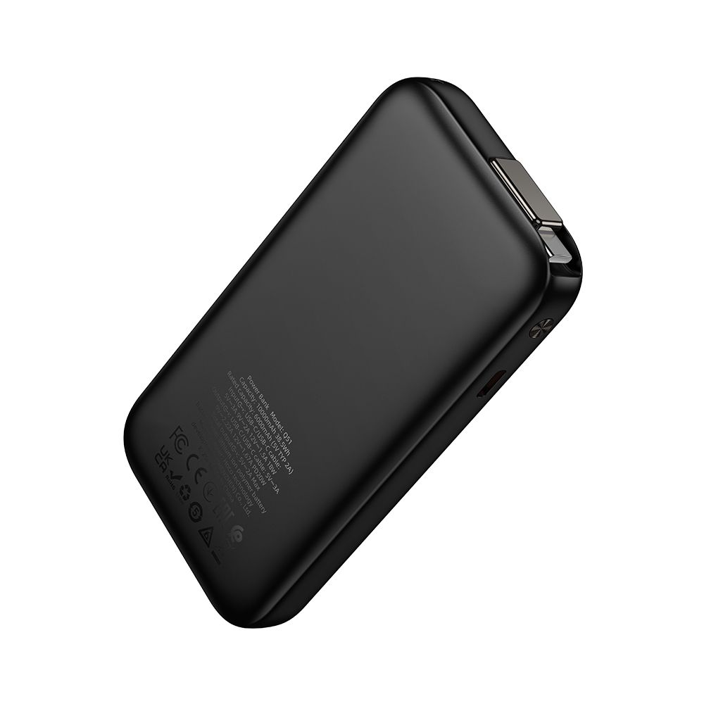 Ekstern batteri HOCO Q51, 10000mAh, 20W, PD, 2 x USB-C, Svart