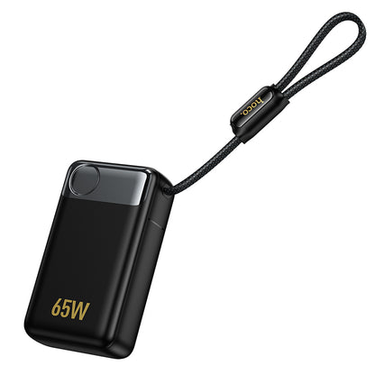 Ekstern batteri HOCO Q53, 12000mAh, 65W, QC + PD, 1 x USB-A - 2 x USB-C, Svart