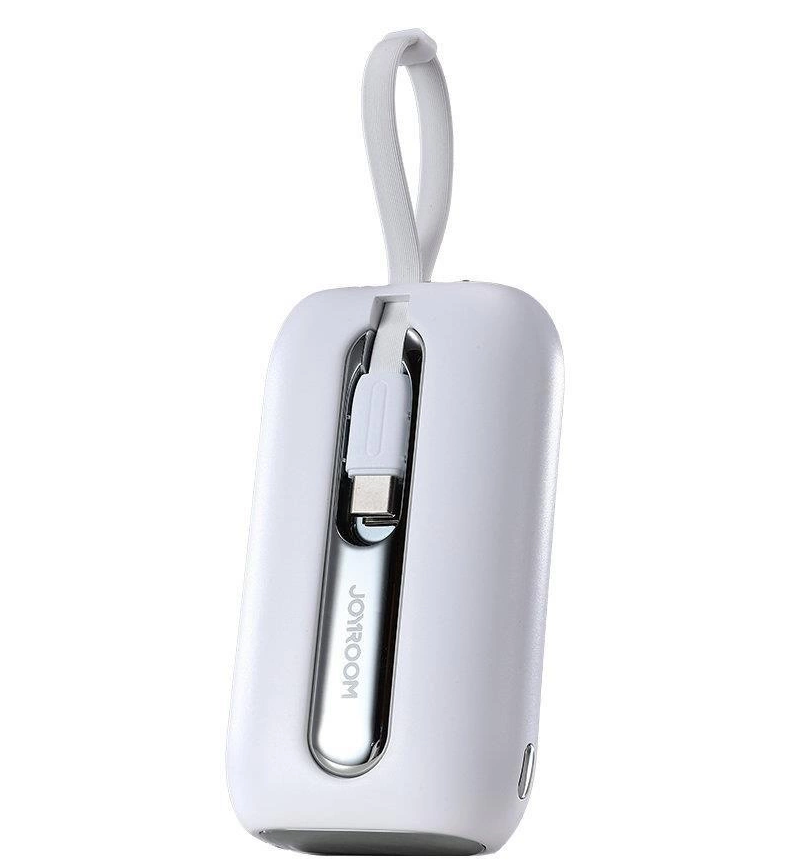 Ekstern Batteri Joyroom Colorful Series JR-L012, 10000mAh, 22.5W, QC + PD, 1 x Lightning - 2 x USB-C, Hvit