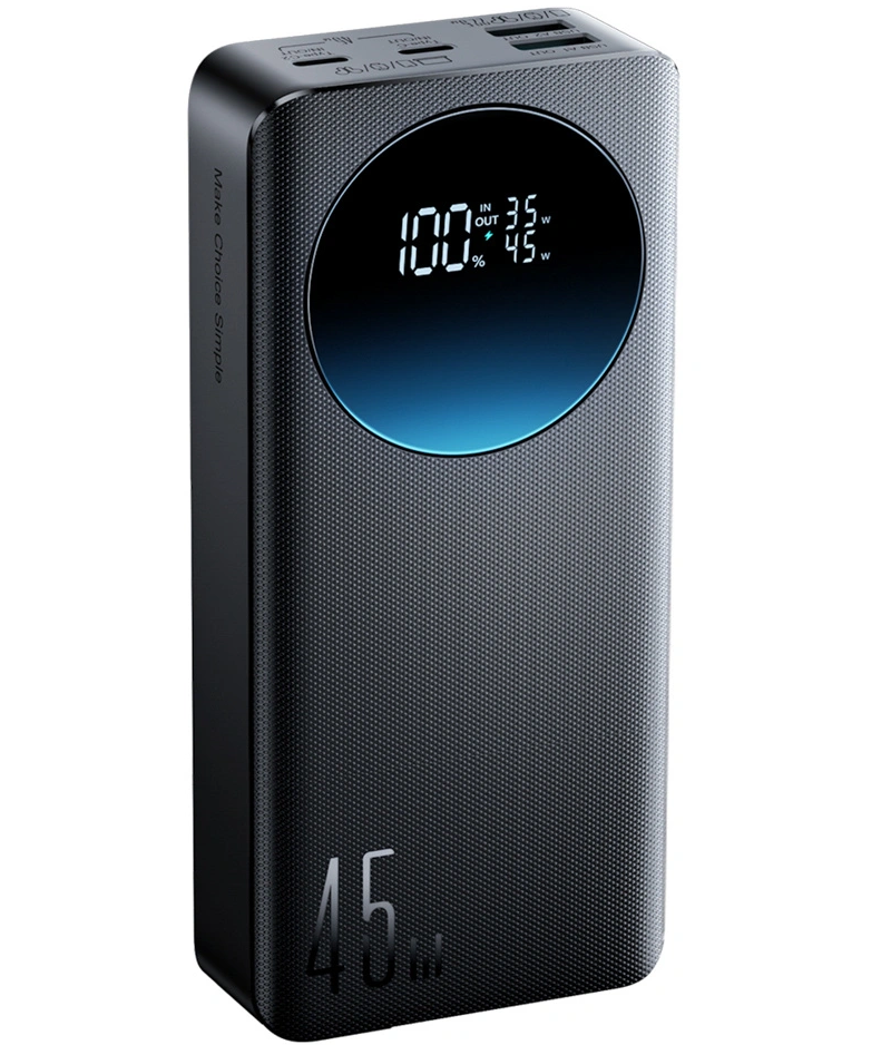 Ekstern batteri Joyroom JR-PBF02 Pro, 20000mAh, 45W, QC + PD, 2 x USB-A - 2 x USB-C, Svart