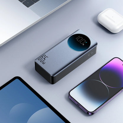 Joyroom JR-PBF05 Pro Ekstern Batteri, 30000mAh, 65W, QC + PD, 1 x USB-A - 2 x USB-C, Svart