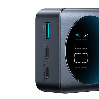 Joyroom JR-PBF05 Pro Ekstern Batteri, 30000mAh, 65W, QC + PD, 1 x USB-A - 2 x USB-C, Svart