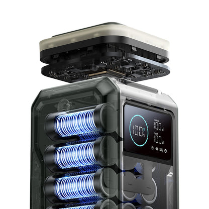 Ekstern batteri Joyroom JR-PBF10, 75000mAh, 100W, QC + PD, 3 x USB-A - 3 x USB-C, Grønn