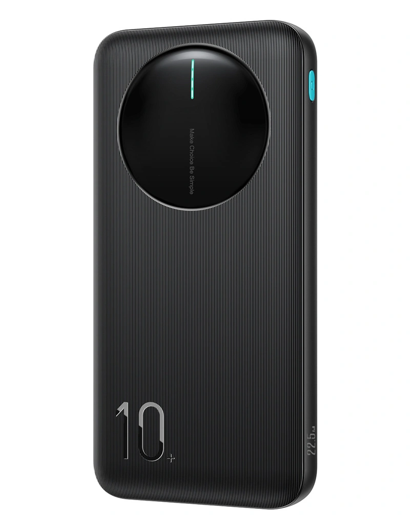 Ekstern batteri Joyroom JR-PBF12 Pro, 10000mAh, 22.5W, QC + PD, 1 x USB-C - 2 x USB-A, Svart