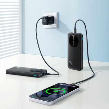 Ekstern batteri Joyroom JR-PBF12 Pro, 10000mAh, 22.5W, QC + PD, 1 x USB-C - 2 x USB-A, Svart