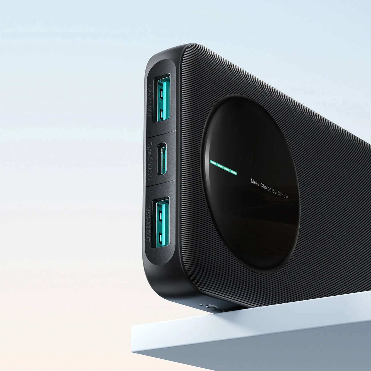 Ekstern batteri Joyroom JR-PBF12 Pro, 10000mAh, 22.5W, QC + PD, 1 x USB-C - 2 x USB-A, Svart