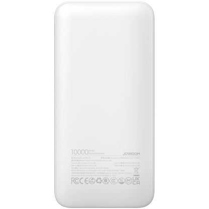 Ekstern batteri Joyroom JR-PBF12, 10000mAh, 12W, 1 x USB-C - 2 x USB-A, Hvit