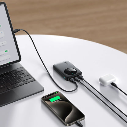 Ekstern Batteri Joyroom JR-PBF13, 5000mAh, 12W, 1 x USB-C - 2 x USB-A, Svart