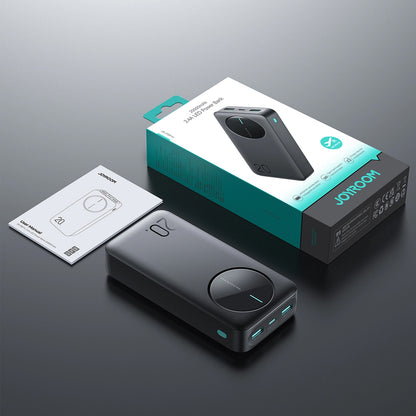 Ekstern batteri Joyroom JR-PBF14, 20000mAh, 12W, 1 x USB-C - 2 x USB-A, Svart