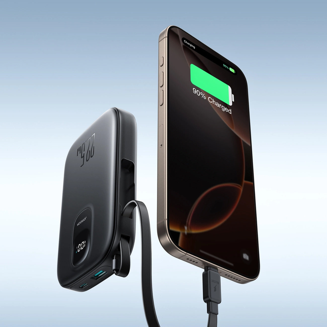 Ekstern Batteri Joyroom JR-PBF17, 10000mAh, 22.5W, QC + PD, 1 x USB-A - 2 x USB-C, Svart