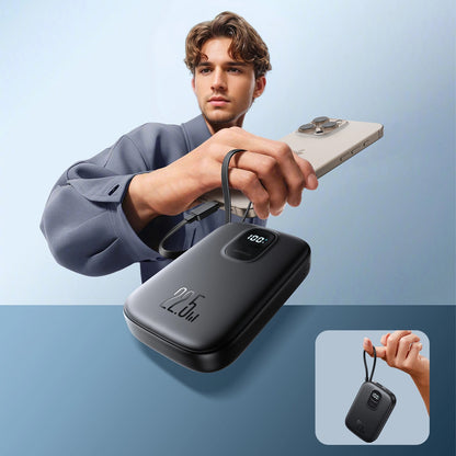 Ekstern Batteri Joyroom JR-PBF17, 10000mAh, 22.5W, QC + PD, 1 x USB-A - 2 x USB-C, Svart