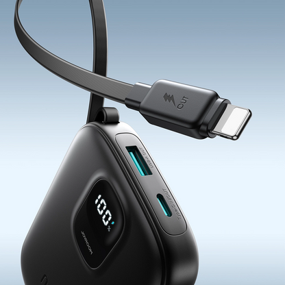 Ekstern Batteri Joyroom JR-PBF18, 10000mAh, 22.5W, QC + PD, 1 x Lightning - 1 x USB-A - 1 x USB-C, Svart