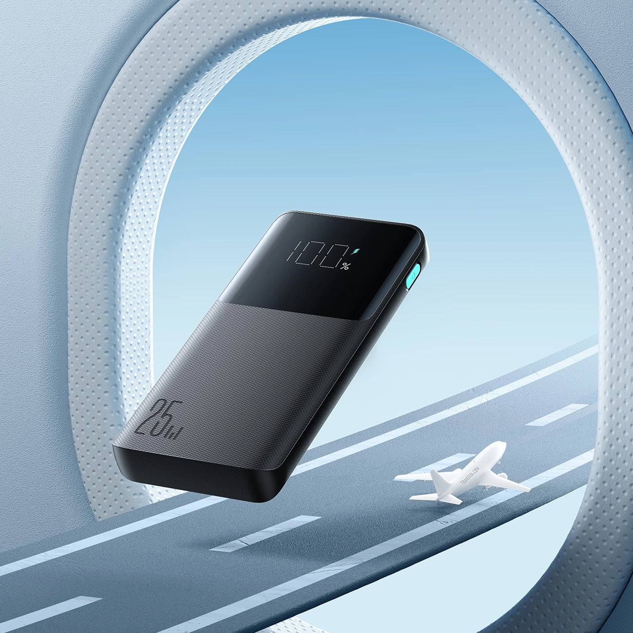 Ekstern Batteri Joyroom JR-PBF20, 10000mAh, 25W, QC + PD, 1 x USB-C - 2 x USB-A, Svart