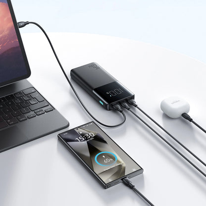 Ekstern Batteri Joyroom JR-PBF20, 10000mAh, 25W, QC + PD, 1 x USB-C - 2 x USB-A, Svart