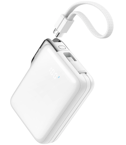 Ekstern batteri Joyroom JR-PBF27 Pro, 10000mAh, 30W, QC + PD, 1 x Lightning - 2 x USB-C, Hvit