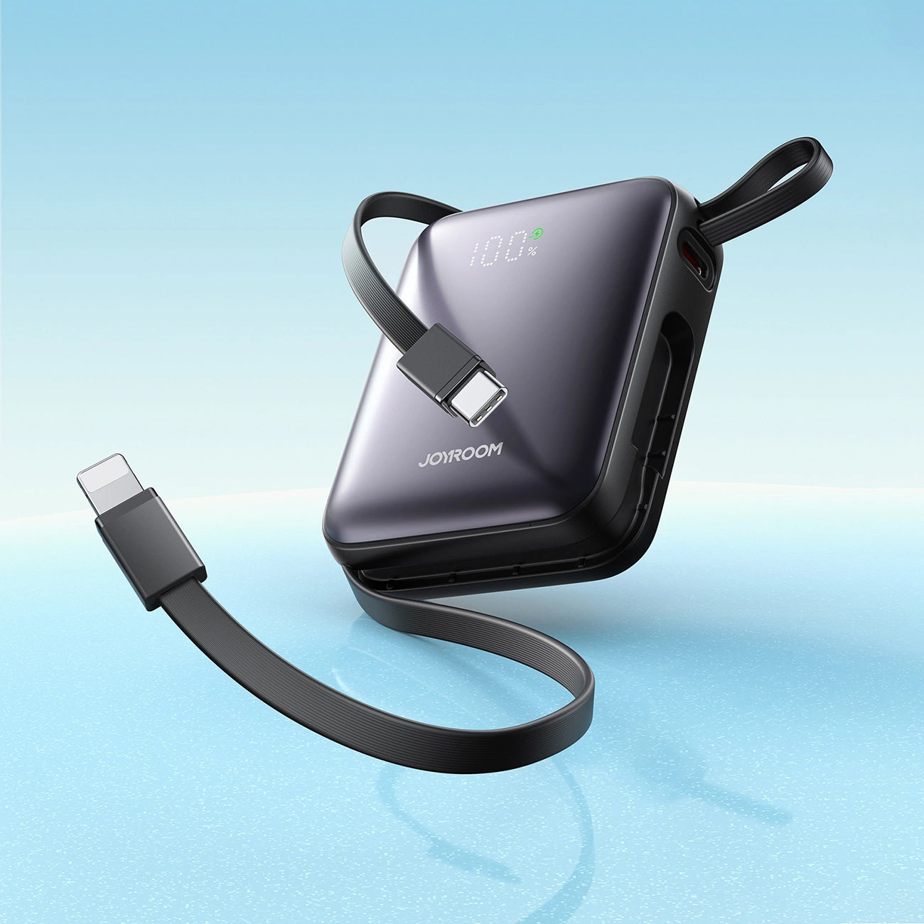 Ekstern batteri Joyroom JR-PBF27, 10000mAh, 22.5W, QC + PD, 1 x Lightning - 2 x USB-C, Svart