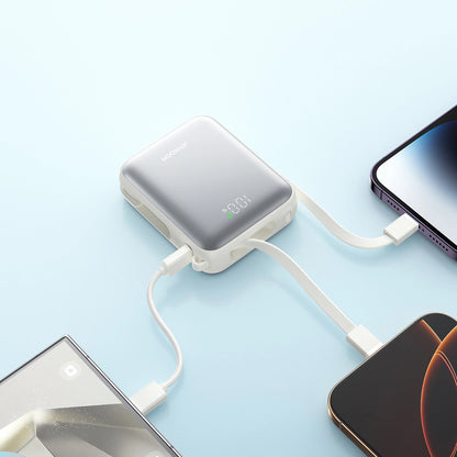 Ekstern batteri Joyroom JR-PBF27, 10000mAh, 22.5W, PD, 1 x Lightning - 2 x USB-C, Hvit