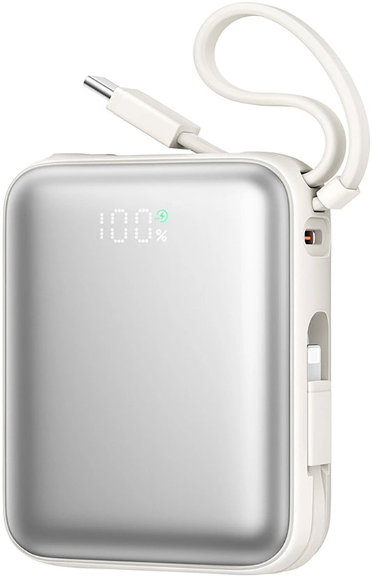 Ekstern batteri Joyroom JR-PBF27, 10000mAh, 22.5W, PD, 1 x Lightning - 2 x USB-C, Hvit