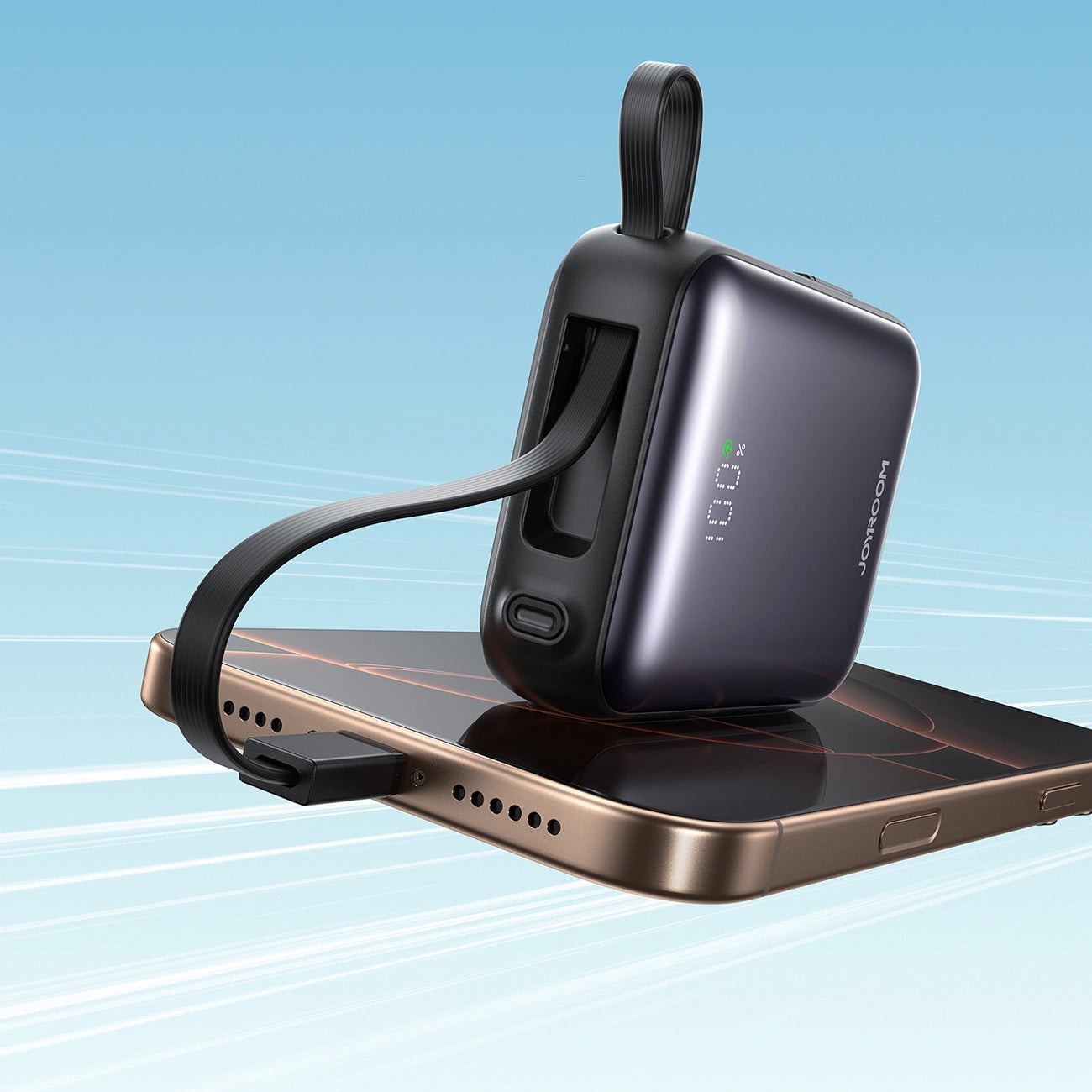 Ekstern batteri Joyroom JR-PBF27, 10000mAh, 22.5W, QC + PD, 1 x Lightning - 2 x USB-C, Svart