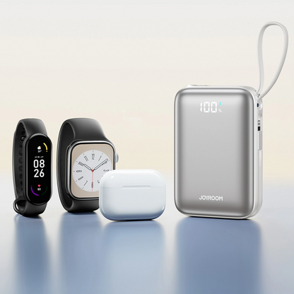Ekstern batteri Joyroom JR-PBF29, 20000mAh, 22.5W, QC + PD, 1 x Lightning - 2 x USB-C, Hvit
