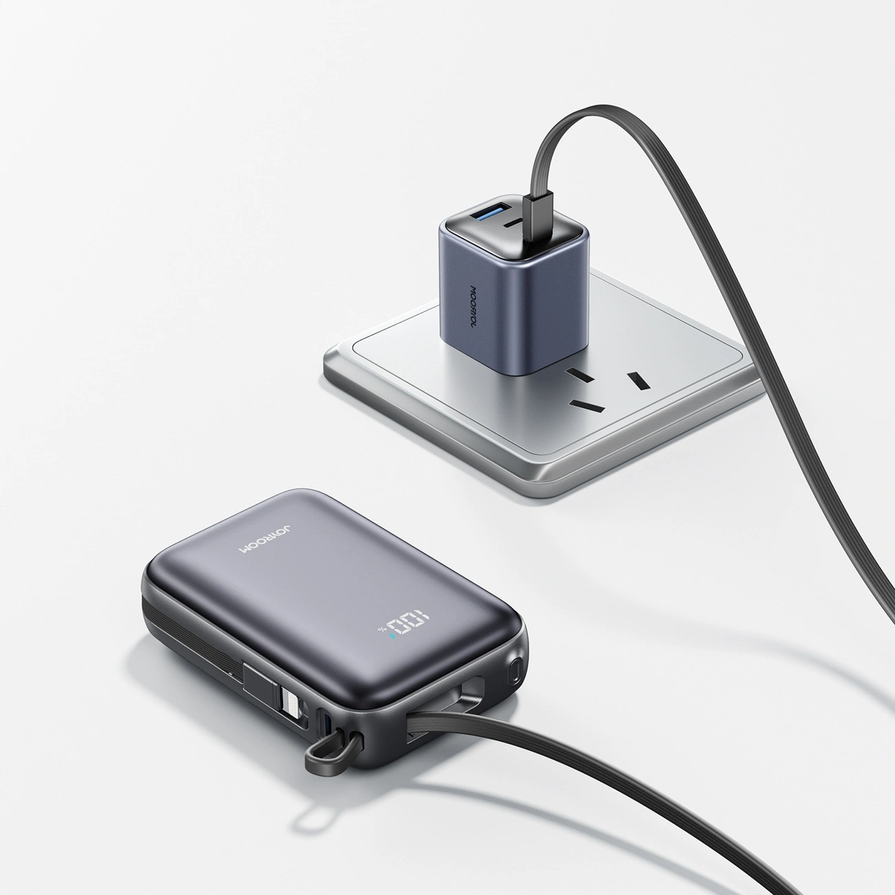 Ekstern batteri Joyroom JR-PBF29, 20000mAh, 22.5W, QC + PD, 1 x Lightning - 2 x USB-C, Svart