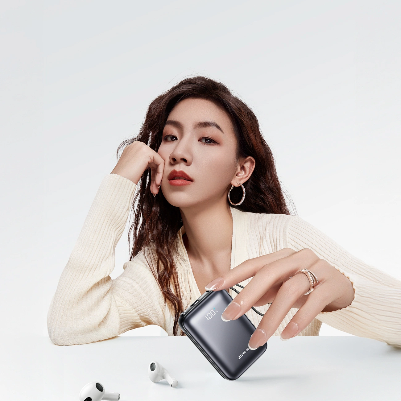 Ekstern batteri Joyroom JR-PBF29, 20000mAh, 22.5W, QC + PD, 1 x Lightning - 2 x USB-C, Svart