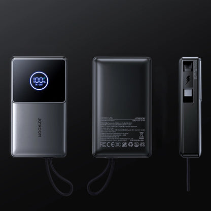 Ekstern batteri Joyroom JR-PR1, 10000mAh, 22.5W, PD, 2 x USB-C, Grå