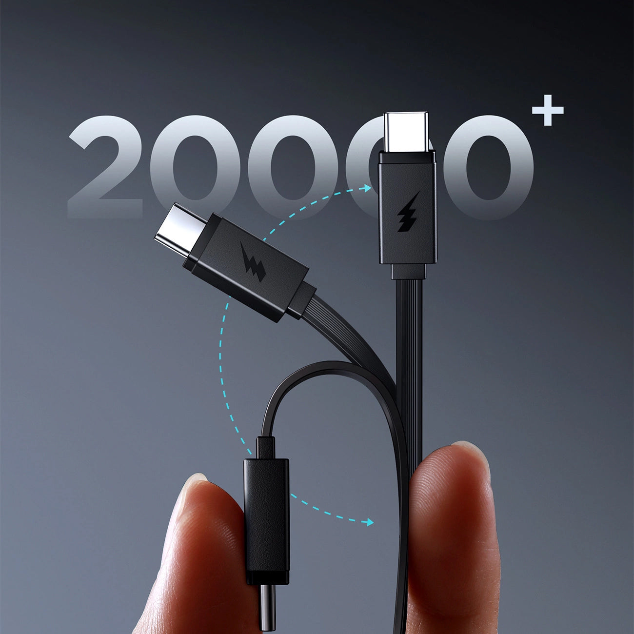 Ekstern batteri Joyroom JR-PR1, 10000mAh, 22.5W, PD, 2 x USB-C, Grå