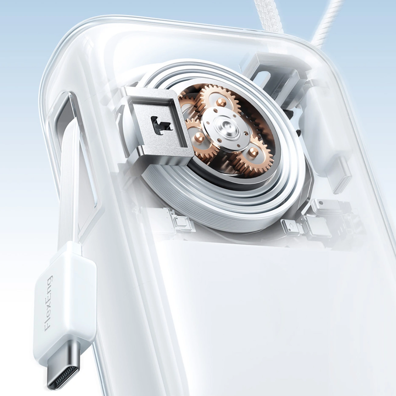 Ekstern batteri Joyroom JR-PR2L, 10000mAh, 35W, QC + PD, 1 x Lightning - 2 x USB-C, Hvit