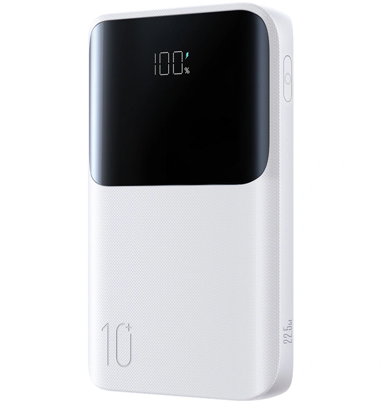 Ekstern Batteri Joyroom JR-QP191, 10000mAh, 22.5W, QC + PD, 1 x USB-A - 2 x USB-C, Hvit