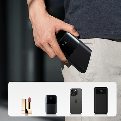 Ekstern Batteri Joyroom JR-QP191, 10000mAh, 22.5W, QC + PD, 1 x USB-A - 2 x USB-C, Svart