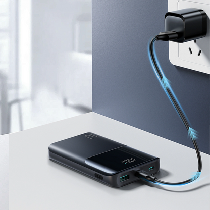 Ekstern Batteri Joyroom JR-QP191, 10000mAh, 22.5W, QC + PD, 1 x USB-A - 2 x USB-C, Svart