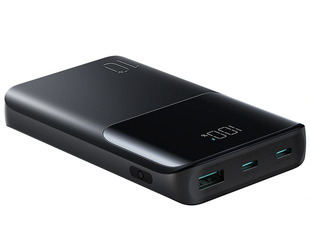 Ekstern Batteri Joyroom JR-QP191, 10000mAh, 22.5W, QC + PD, 1 x USB-A - 2 x USB-C, Svart