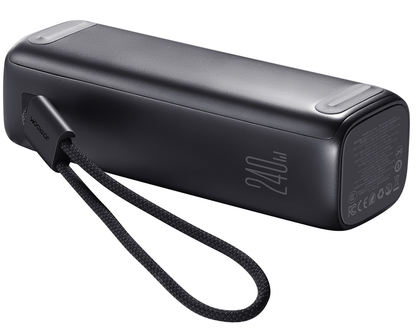 Joyroom PODIX PR70 powerbank, 25000 mAh, 240 W, QC + PD, 1 x USB-A – 3 x USB-C, svart