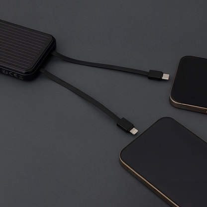 Ekstern batteri MaXlife MXPB-06, 10000mAh, 22.5W, QC + PD, 1 x Lightning - 2 x USB-A - 2 x USB-C, Svart