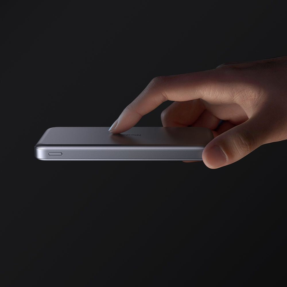 Trådløst Eksternt Batteri McDodo MC-3781 Meta, 10000mAh, 20W, PD + FQI, 1 x QI - 2 x USB-C, Svart