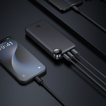 Ekstern Batteri McDodo MC-3850 Display, 10000mAh, 30W, QC + PD, 1 x USB-A - 2 x USB-C, Svart