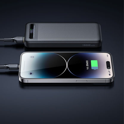Ekstern batteri McDodo MC-3881 Star, 10000mAh, 22.5W, QC + PD, 2 x USB-A - 1 x USB-C, Svart