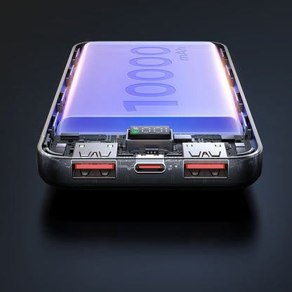 Ekstern batteri McDodo MC-4220, 10000mAh, 22.5W, QC + PD, 2 x USB-A - 1 x USB-C, Svart