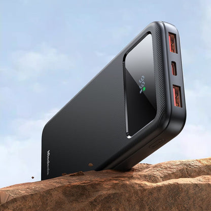 Ekstern batteri McDodo MC-4220, 10000mAh, 22.5W, QC + PD, 2 x USB-A - 1 x USB-C, Svart