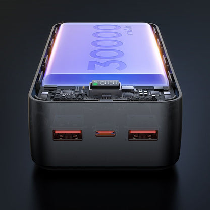 Ekstern batteri McDodo MC-4240, 30000mAh, 22.5W, QC + PD, 2 x USB-A - 1 x USB-C, Svart
