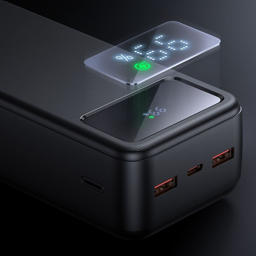 Ekstern batteri McDodo MC-4240, 30000mAh, 22.5W, QC + PD, 2 x USB-A - 1 x USB-C, Svart