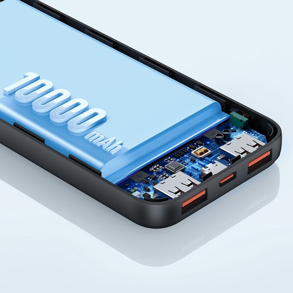 Ekstern Batteri McDodo MC-4631 Online, 10000mAh, 10W, 2 x USB-A - 1 x USB-C, Svart